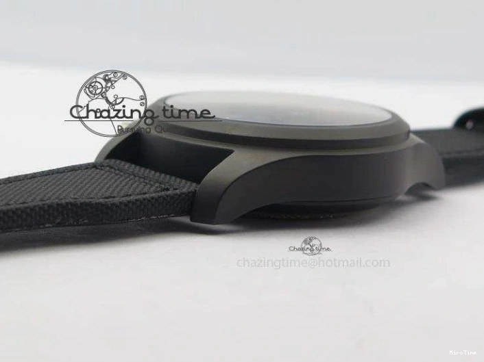 MIROTIME 0128 Pilot Chrono IW388003 Real Ceramic V6F Best Edition Green Markers On Black Nylon Strap A Effortless 7283